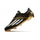 Chaussure de foot adidas F50 Ghosted Adizero FG Noir Or Blanc