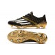 Chaussure de foot adidas F50 Ghosted Adizero FG Noir Or Blanc