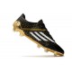 Chaussure de foot adidas F50 Ghosted Adizero FG Noir Or Blanc