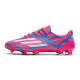 Chaussure de foot adidas F50 Ghosted Adizero FG Rose Bleu Blanc