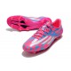 Chaussure de foot adidas F50 Ghosted Adizero FG Rose Bleu Blanc
