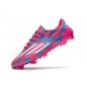 Chaussure de foot adidas F50 Ghosted Adizero FG Rose Bleu Blanc