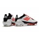 Chaussure de foot adidas F50 Ghosted Adizero FG Blanc Noir Rouge