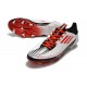 Chaussure de foot adidas F50 Ghosted Adizero FG Blanc Noir Rouge