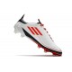 Chaussure de foot adidas F50 Ghosted Adizero FG Blanc Noir Rouge