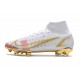 Nike Mercurial Superfly 8 Elite FG Blanc Or Rose