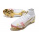 Nike Mercurial Superfly 8 Elite FG Blanc Or Rose