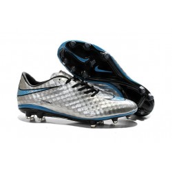Neymar Premium 2015 Crampons Nike Hypervenom Phantom FG Argenté Bleu Noir