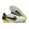 Nike Tiempo Legend 9 Elite FG Nouvel Blanc Gris Foncé Noir Jaune Strike