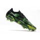 Crampons Foot Nike Phantom GT2 Elite FG Noir Platine Métallique Vert Strike