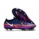 Crampons Foot Nike Phantom GT2 Elite FG Bleu Marine Blanc Violet