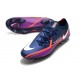 Crampons Foot Nike Phantom GT2 Elite FG Bleu Marine Blanc Violet
