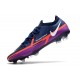 Crampons Foot Nike Phantom GT2 Elite FG Bleu Marine Blanc Violet