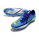 Crampons Foot Nike Phantom GT2 Elite FG Sapphire Volt Gris Brouillard Bleu