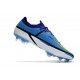 Crampons Foot Nike Phantom GT2 Elite FG Sapphire Volt Gris Brouillard Bleu