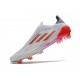 adidas X Speedflow+ FG Neuf Blanc Acier Métallique Rouge Solaire