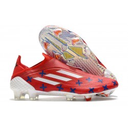 adidas X Speedflow+ FG Neuf Rouge Bleu Blanc