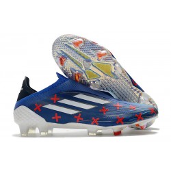 adidas X Speedflow+ FG Neuf Bleu Blanc Rouge Vif