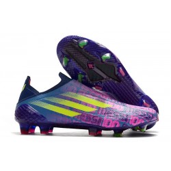 adidas X Speedflow+ FG Neuf Bleu Victoire Rose Choc Jaune Solaire