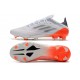 Chaussure adidas X Speedflow.1 FG Blanc Acier Métallique Rouge Solaire