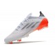 Chaussure adidas X Speedflow.1 FG Blanc Acier Métallique Rouge Solaire