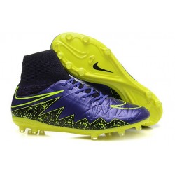 Nike HyperVenom Phantom 2 FG Chaussures de football Jaune Violet Noir