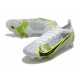 Nike Mercurial Vapor XIV Elite SG-Pro Silver Safari - Blanc Noir Argenté Jaune Fluo