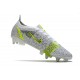 Nike Mercurial Vapor XIV Elite SG-Pro Silver Safari - Blanc Noir Argenté Jaune Fluo