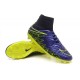 Nike HyperVenom Phantom 2 FG Chaussures de football Jaune Violet Noir
