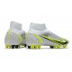 Nike Mercurial Superfly VIII Elite AG-Pro Silver Safari - Blanc Noir
