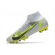 Nike Mercurial Superfly VIII Elite AG-Pro Silver Safari - Blanc Noir