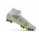 Nike Mercurial Superfly VIII Elite AG-Pro Silver Safari - Blanc Noir