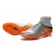 Nike HyperVenom Phantom 2 FG Chaussures de football Loup Gris Orange Noir