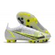 Nike Mercurial Vapor 14 Elite Pro AG Nike Mercurial Vapor 14 Elite AG Silver Safari - Blanc Noir Argenté Jaune Fluo