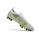 Nike Mercurial Vapor 14 Elite Pro AG Nike Mercurial Vapor 14 Elite AG Silver Safari - Blanc Noir Argenté Jaune Fluo