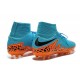 Nike HyperVenom Phantom II FG Football bottes pour hommes Bleu Orange Noir
