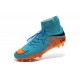 Nike HyperVenom Phantom II FG Football bottes pour hommes Bleu Orange Noir