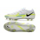 Crampons Foot Nike Phantom GT2 Elite FG Ballon Gris Bleu Foncé Marina