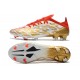 Chaussures adidas X Speedflow.1 FG Or Blanc Rouge