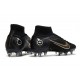 Nike Mercurial Superfly VIII Elite SG Anti Clog Noir Or Métallique Argent Métallique