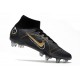 Nike Mercurial Superfly VIII Elite SG Anti Clog Noir Or Métallique Argent Métallique