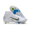 Nike Mercurial Superfly VIII Elite SG Anti Clog Ballon Gris Bleu Foncé