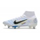 Nike Mercurial Superfly VIII Elite SG Anti Clog Ballon Gris Bleu Foncé