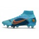 Nike Mercurial Superfly VIII Elite SG Bleu Chlorine Orange Marina
