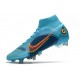 Nike Mercurial Superfly VIII Elite SG Bleu Chlorine Orange Marina