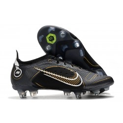 Nike Mercurial Vapor XIV Elite SG-Pro Noir Or Métallique Argent Métallique