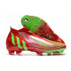 adidas Predator Edge+ FG Neuf Rouge Vert