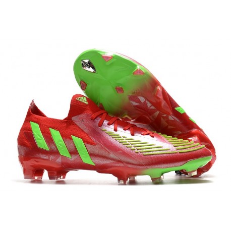 adidas Predator Edge.1 FG Chaussures Rouge Vert