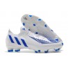 adidas Predator Edge.1 Low FG Chaussures Blanc Bleu Hi Res