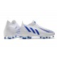 adidas Predator Edge.1 Low FG Chaussures Blanc Bleu Hi Res
